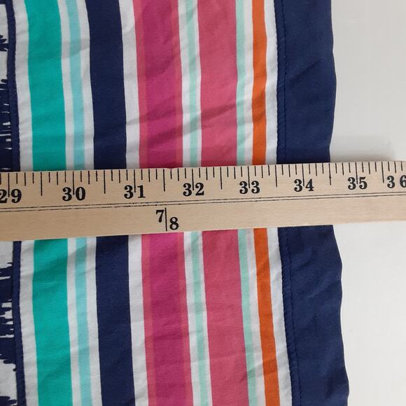 Lilly Pulitzer Beacon T Shirt Dress Pima Cotton Little Fish Chase Bomber Blue S - Picture 7 of 8